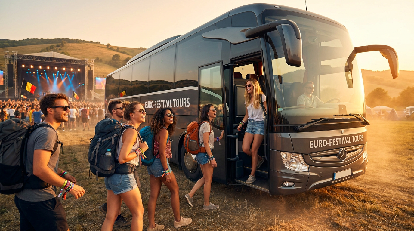 Dour Festival 2026 : autocar en Belgique